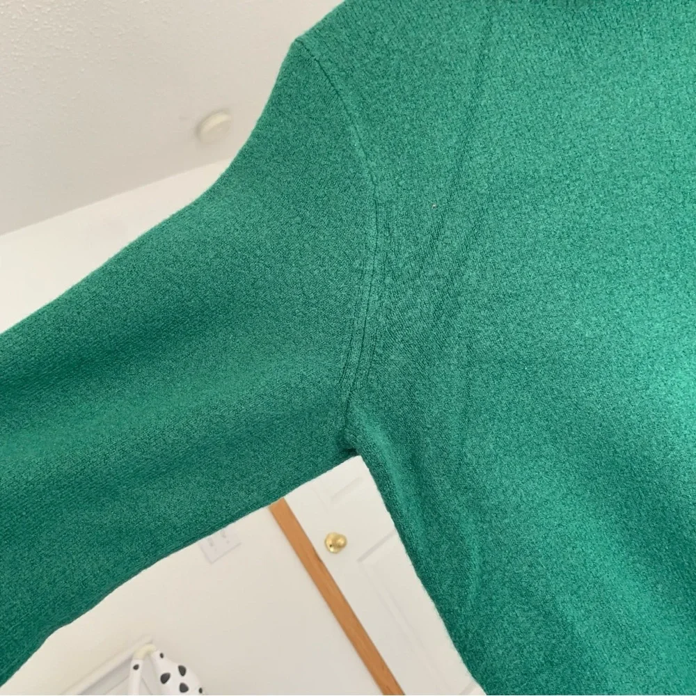 J. Crew Turtleneck Long Sleeve Sweater Dress Green Large